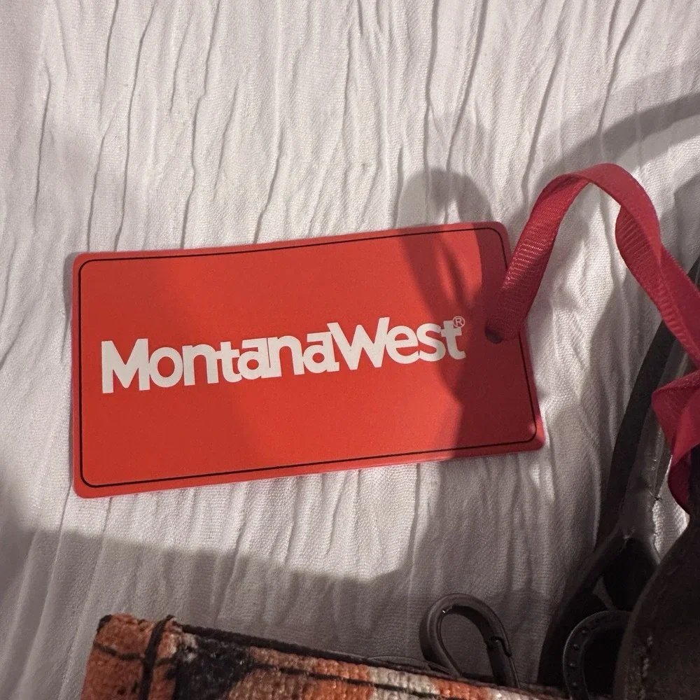 Montana West‎ Southwestern Leopard Accent Tote Bag Rust Black Western Purse NWT